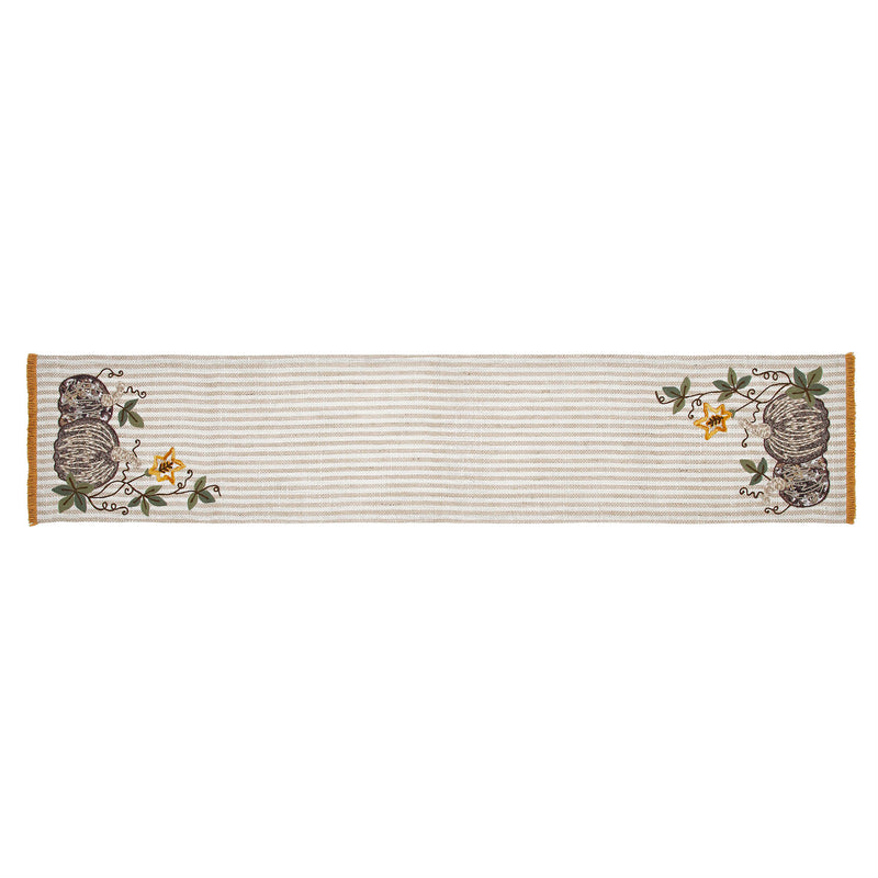 Autumn Pumpkin Patch Stripes Runner 12x60