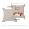 Grateful Thankful Blessed Pumpkins Pillow 12x12