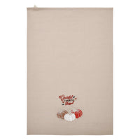 Grateful Thankful Blessed Pumpkins Tea Towel 19x28