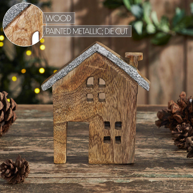 Wooden Cottage House 5.75x5.5x1