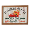 Shiplap Pumpkin Patch Red Truck Wall Sign 10x14