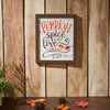 Shiplap Pumpkin Spice Is My Language Wall Sign 12x10