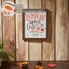 Shiplap Pumpkin Spice Is My Language Wall Sign 12x10