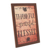 Shiplap Natural Thankful Grateful Blessed Wall Sign 13x9