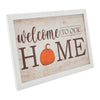 Welcome To Our Home Pumpkin Wall Sign 10x16