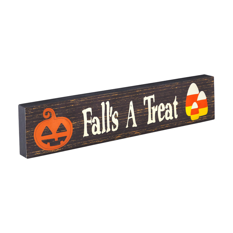 Fall's A Treat MDF Sign 3x14x1