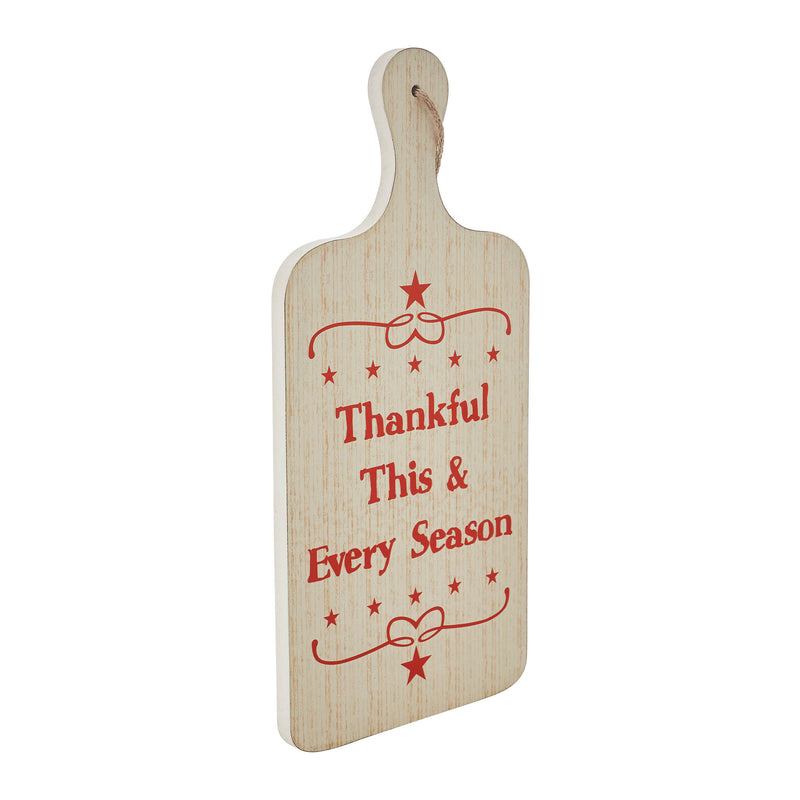 Thankful This & Every Season MDF Cutting Board Sign 18x8.5