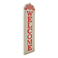 Welcome MDF Wall Sign Harvest Color 18x6