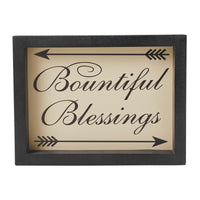 Bountiful Blessings w/ Arrows MDF Wall Sign 8x10.5x1.5