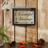 Bountiful Blessings w/ Arrows MDF Wall Sign 8x10.5x1.5