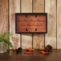 Count Your Many Blessings Vine Prim Stars MDF Wall Sign 9x14x1.5