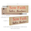 Sow Faith Gather Abundance Green Base MDF Sign 5x15