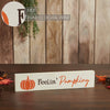 Feelin Pumpkiny Cream Base MDF Sign 2.75x13