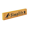 Simplify Prim Stars w/ Raven Mustard Base MDF Sign 2.75x13