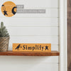 Simplify Prim Stars w/ Raven Mustard Base MDF Sign 2.75x13