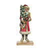 Vintage Nostalgic Santa Christmas Tree Figurine 12x5x2