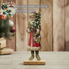 Vintage Nostalgic Santa Christmas Tree Figurine 12x5x2