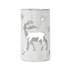 Votive Candle Holder Reindeer White 4.25x2.75x2.75