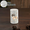 Votive Candle Holder Reindeer White 4.25x2.75x2.75