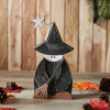 Witch w/ Broom Wooden Figurine 10x5.5x1.5