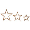 Wooden Nested Stars Natural 3-in-1 13x13x1.5 **BACKORDERED UNTIL JULY 2025**