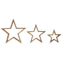 Wooden Nested Stars Natural 3-in-1 13x13x1.5 **BACKORDERED UNTIL JULY 2025**