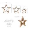 Wooden Nested Stars Natural 3-in-1 13x13x1.5 **BACKORDERED UNTIL JULY 2025**