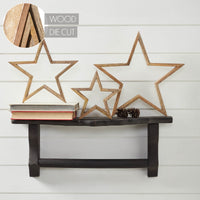 Wooden Nested Stars Natural 3-in-1 13x13x1.5 **BACKORDERED UNTIL JULY 2025**