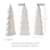 Christmas Tree Distressed White Wooden Figurine 15.75x5x1.5