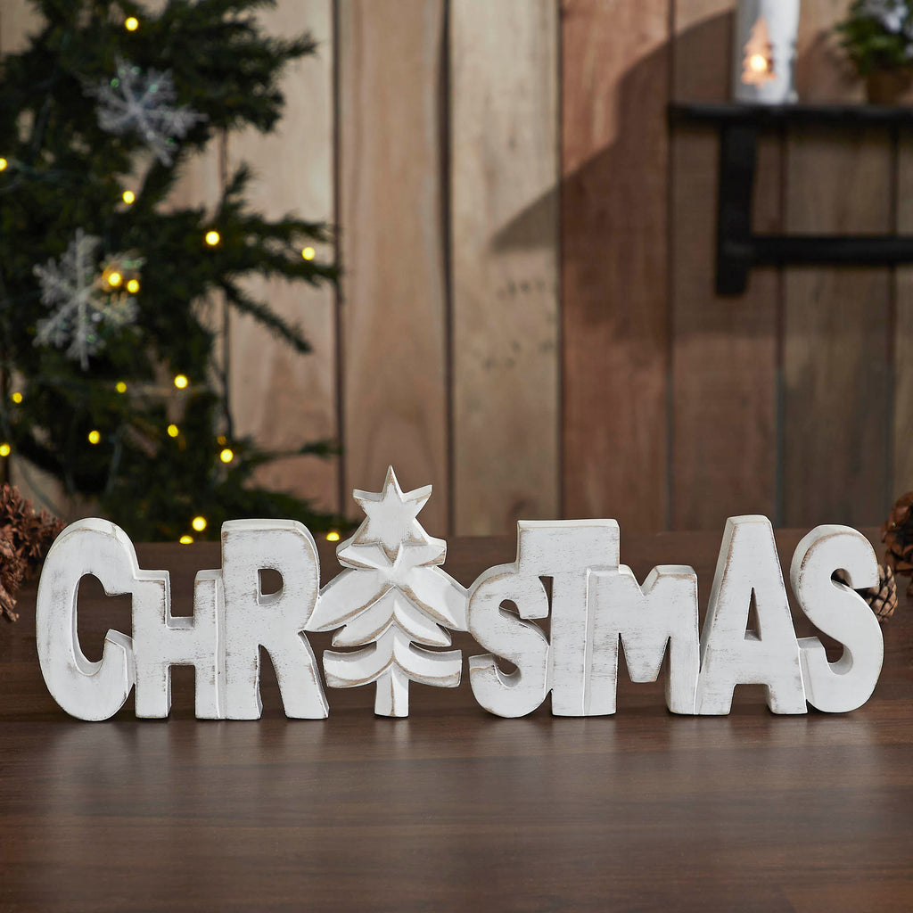 CHRISTMAS Carved Wooden Sign 15x4.25x1 **BACKORDERED UNTIL SEPTEMBER 2 ...