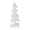Christmas Evergreens White Wooden Figurine 12.75x5.5x2
