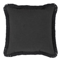 3 Christmas Trees Black Woven Pillow 12x12