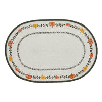 Pumpkin Bounty Oval Placemat Stencil 13x19