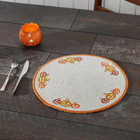 Country Halloween Stencil Placemat 14 inch Diameter
