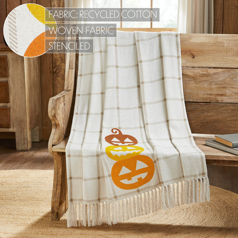 Country Halloween Woven Throw 50x60