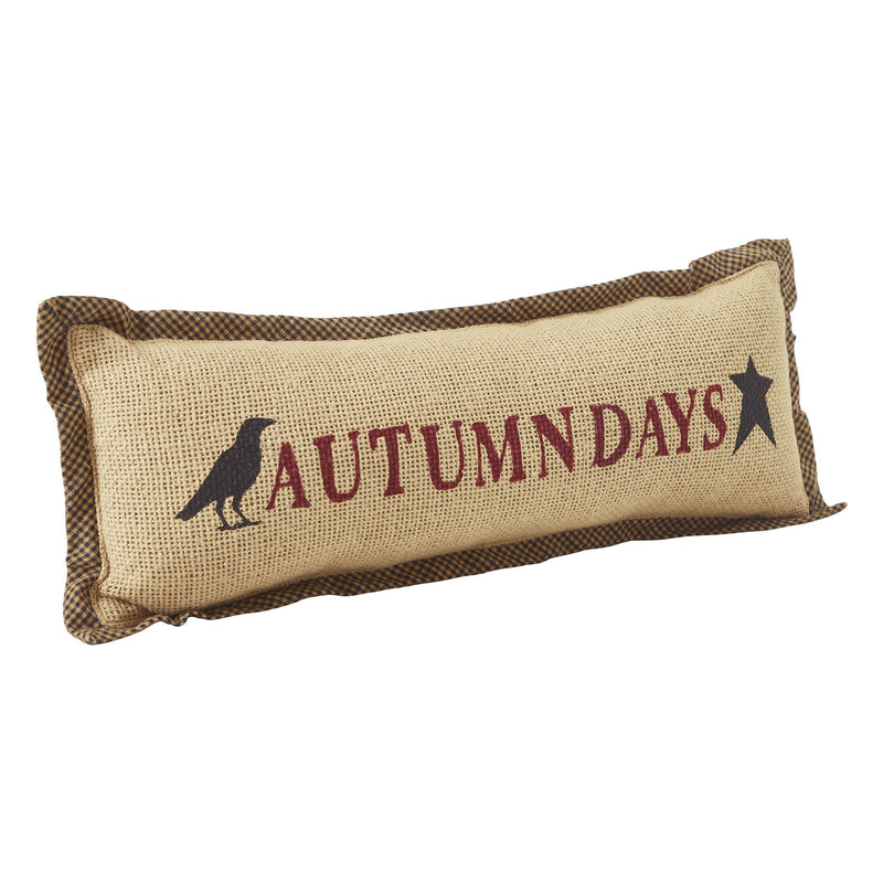 Raven Harvest Autumn Days Pillow 5x15