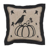 Raven Harvest Primitive Pumpkin Pillow 6x6