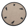 Raven Harvest Stencil Placemat 14 inch Diameter