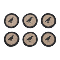 Raven Harvest Stencil Coaster Set of 6