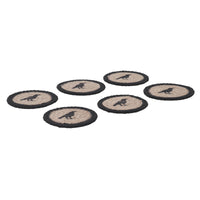 Raven Harvest Stencil Coaster Set of 6