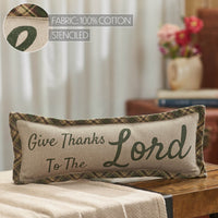 Harvest Blessings Give Thanks to the Lord Pillow 5x15