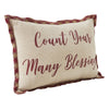 Harvest Blessings Count Your Many Blessings Pillow 9.5x14