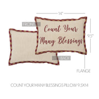 Harvest Blessings Count Your Many Blessings Pillow 9.5x14