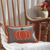 Harvest Blessings Applique Pumpkin Pillow 7x11