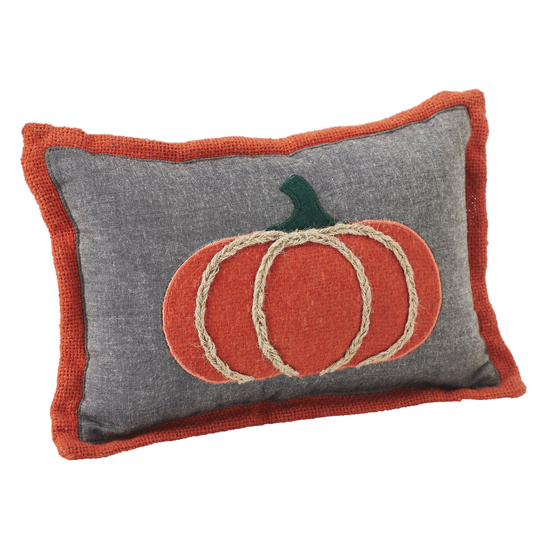 Harvest Blessings Applique Pumpkin Pillow 7x11