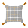 Harvest Blessings Woven Plaid Pillow 12x12