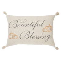 Harvest Blessings Bountiful Blessings Woven Pillow 14x22