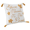 Harvest Blessings Give Thanks to the Lord Woven Pillow 18x18