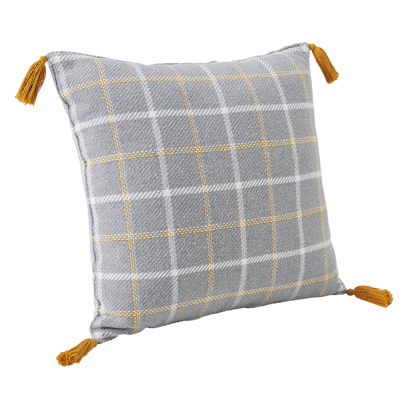 Harvest Blessings Woven Plaid Pillow 18x18