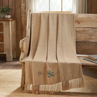 Harvest Blessings Blessed & Bountiful Woven Throw 50x60